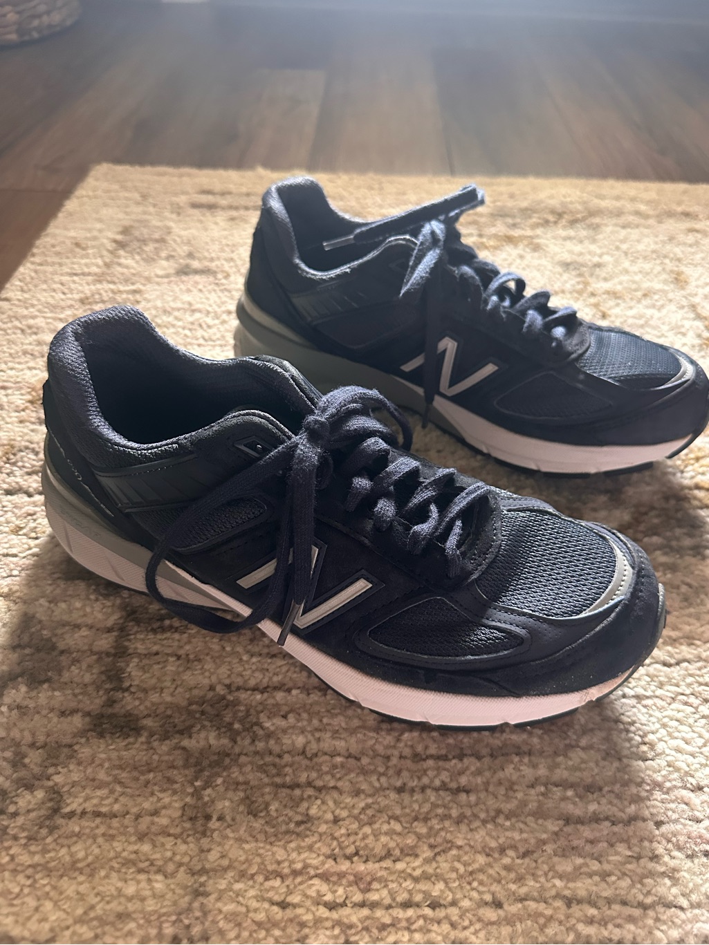 New Balance Women’s Navy And White Athletic Sneakers